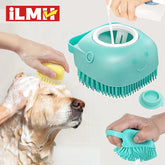 Soft Silicone Dog Bath Brush & Massage Grooming Scrubber