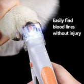 Professional Pet Nail Clipper with LED Light for Dogs & Cats