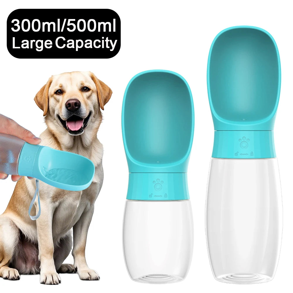 Portable Dog Water Bottle & Travel Feeder (300ml / 500ml)