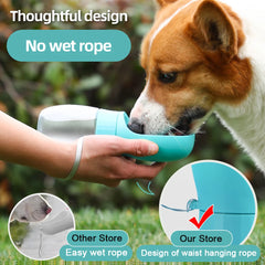 Portable Dog Water Bottle & Travel Feeder (300ml / 500ml)