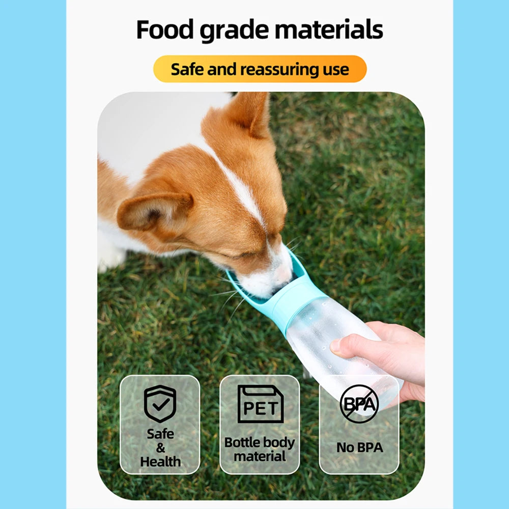 Portable Dog Water Bottle & Travel Feeder (300ml / 500ml)