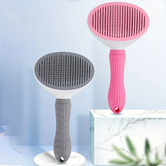 One-Click Self-Cleaning Pet Slicker Brush for Dogs & Cats