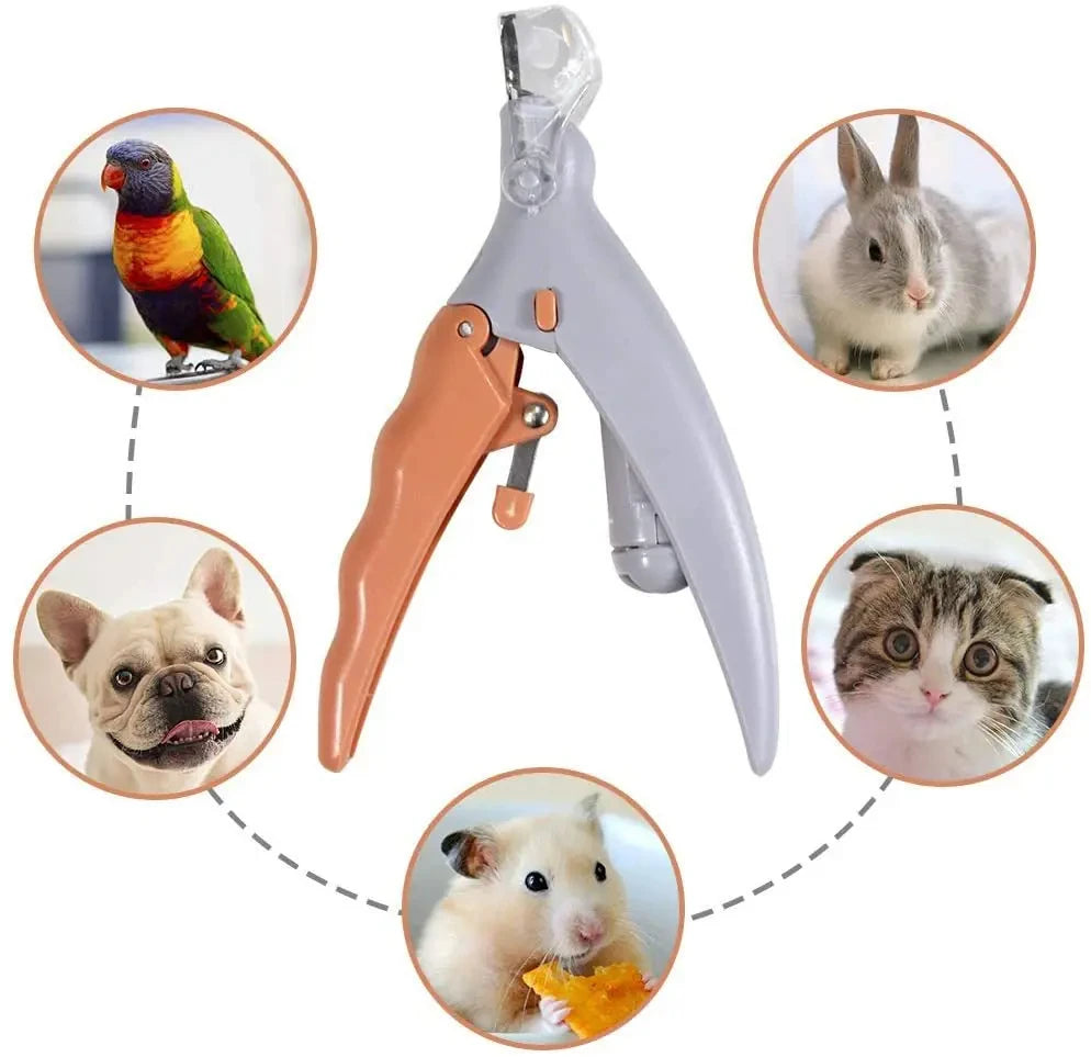 Professional Pet Nail Clipper with LED Light for Dogs & Cats