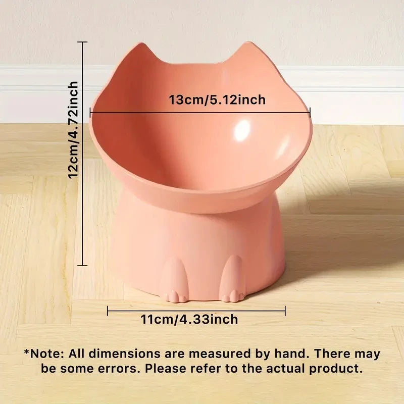 WhiskerWare Ergonomic Anti-Tip Raised Pet Feeding Bowl for Cats