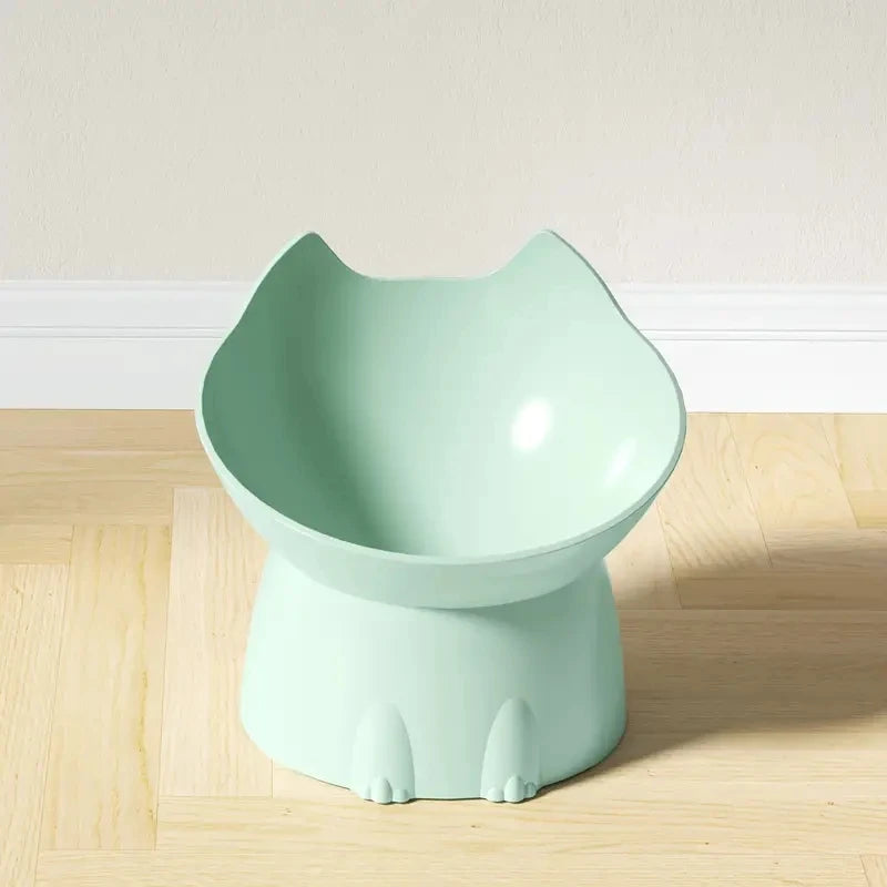 WhiskerWare Ergonomic Anti-Tip Raised Pet Feeding Bowl for Cats