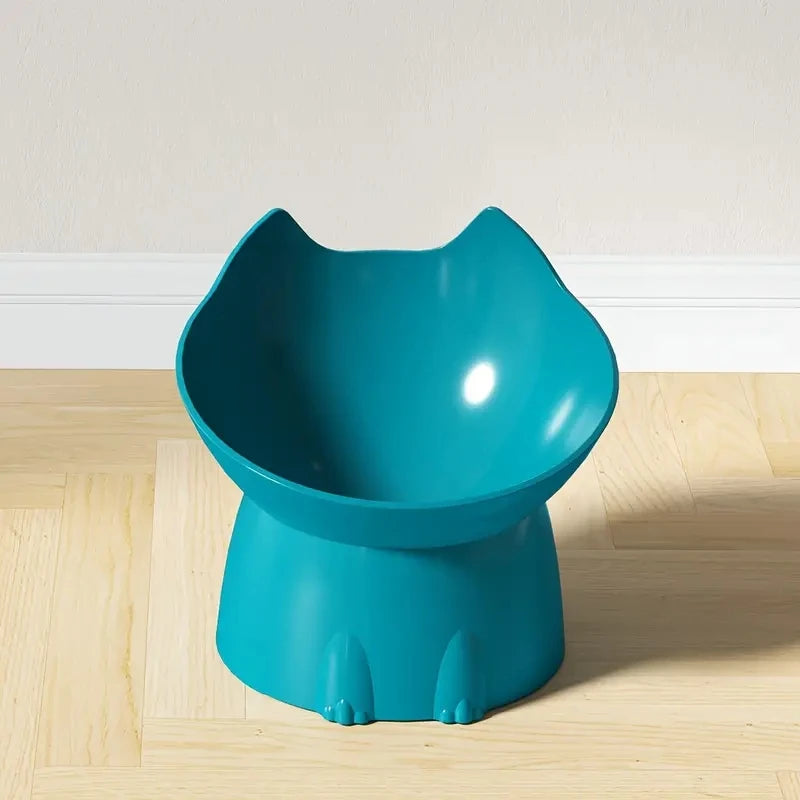 WhiskerWare Ergonomic Anti-Tip Raised Pet Feeding Bowl for Cats