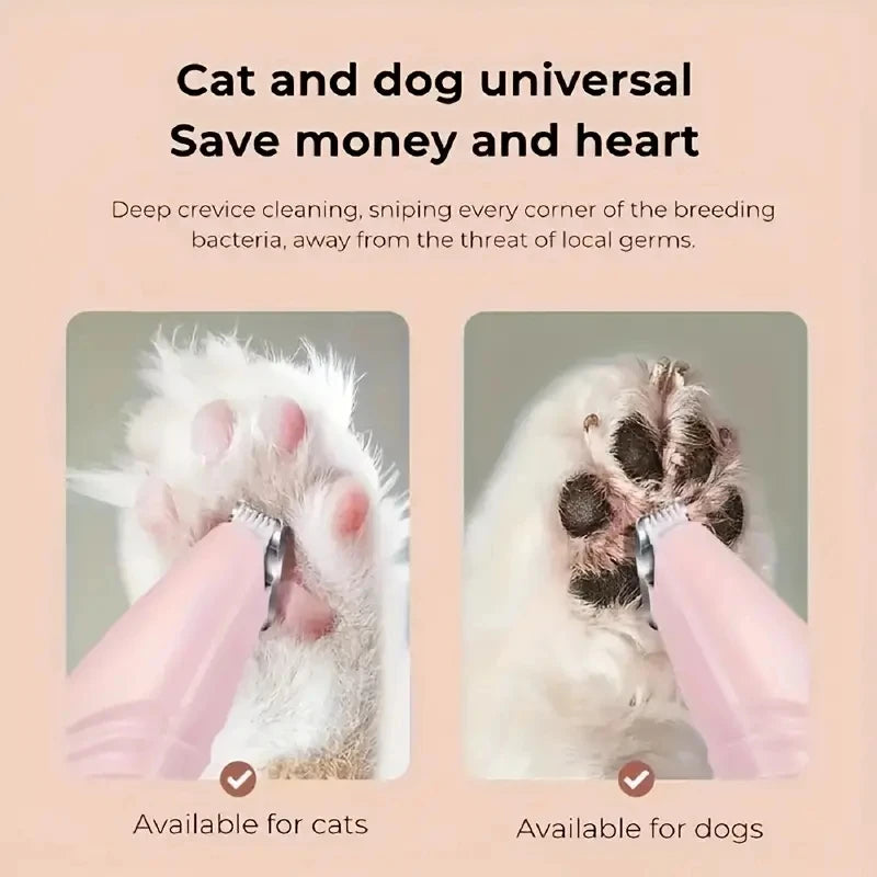 Corded Electric Pet Hair Clipper for Dog & Cat Paw & Hygiene Trimming