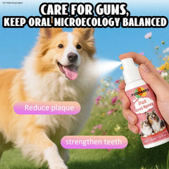 Dog & Cat Dental Care Spray – Bad Breath Remover & Teeth Whitening
