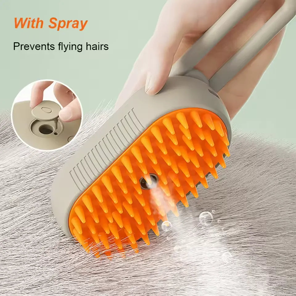 3-in-1  Electric Spray Anti-Shedding Massage Comb for Pet Hair